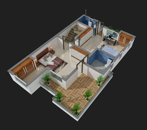 Plot Area - 1500 Sq.Ft.