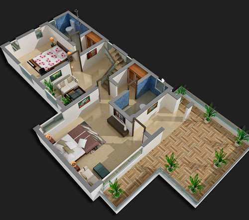 Plot Area - 1800 Sq.Ft.